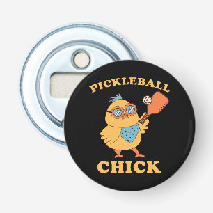 Pickleball Chick - retro Bottle Opener