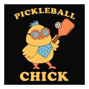 Pickleball Chick - retro Photo Print