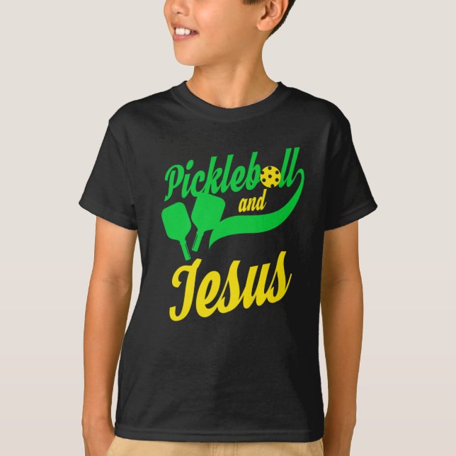 Pickleball Christian Jesus T-  Player  Dink T-Shirt (Front)