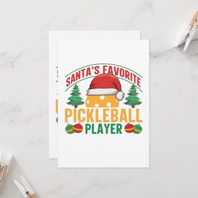 Pickleball Christmas  (Front/Back In Situ)