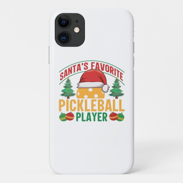 Pickleball Christmas  Case-Mate iPhone Case (Back)