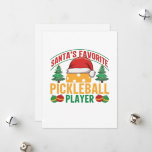 Pickleball Christmas Holiday Card
