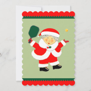 Pickleball Christmas Holiday Card