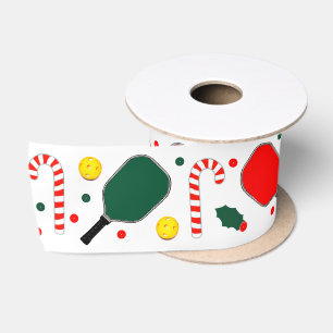 Pickleball Christmas Holiday Gifts Satin Ribbon