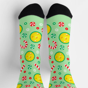 Pickleball Christmas Holiday Gifts Socks