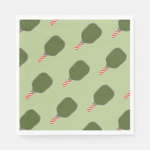 Pickleball Christmas Holiday Napkin