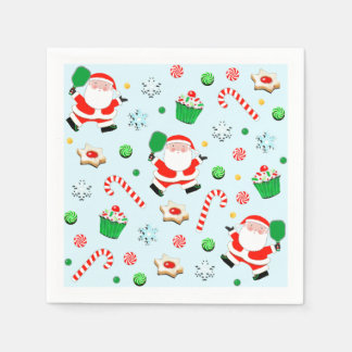 Pickleball Christmas Holiday Party Napkin