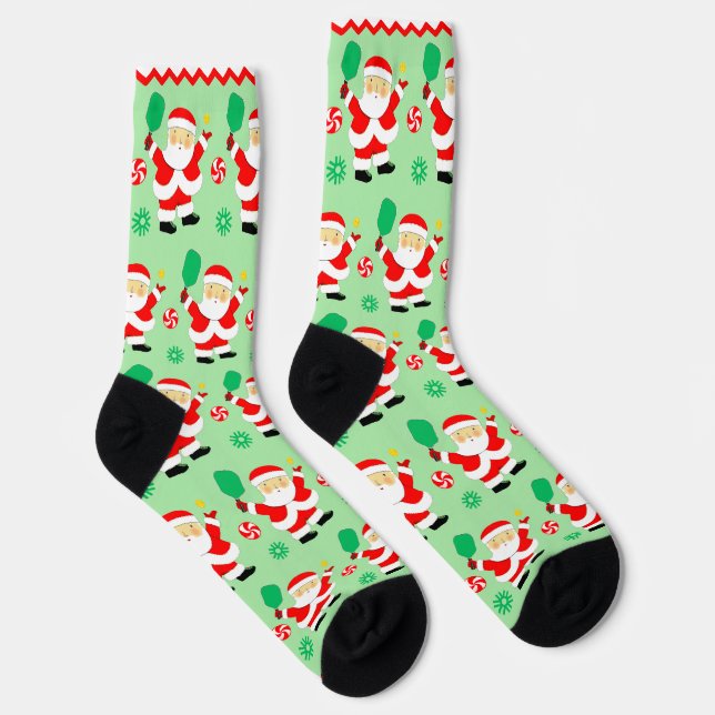 Pickleball Christmas Holiday Socks (Right)