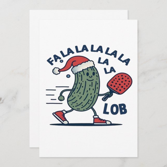 Pickleball Christmas Invitation (Front/Back)