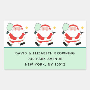 Pickleball Christmas Labels