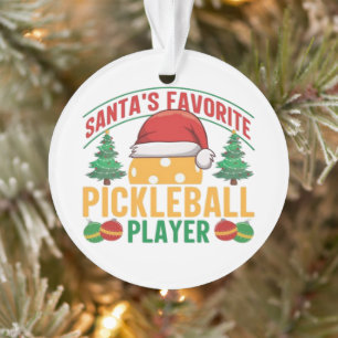 Pickleball Christmas Ornament