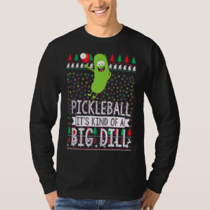 Pickleball Christmas Pickle Ball Ugly Christmas Sw T-Shirt