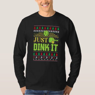 Pickleball Christmas Pickle Ball Ugly Christmas Sw T-Shirt
