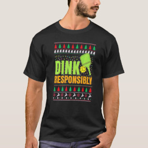 Pickleball Christmas Pickle Ball Ugly Christmas Sw T-Shirt