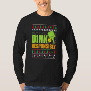 Pickleball Christmas Pickle Ball Ugly Christmas Sw T-Shirt
