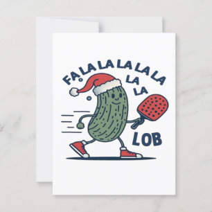 Pickleball Christmas Postcard