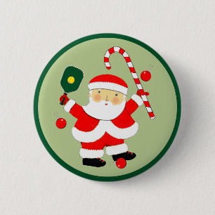 Pickleball Christmas Stocking Stuffers 2 Inch Round Button