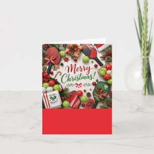 Pickleball Christmas themed  Holiday Card