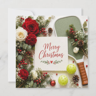 Pickleball Christmas themed  Holiday Card