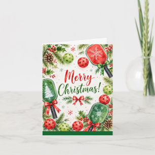 Pickleball Christmas themed  Holiday Card