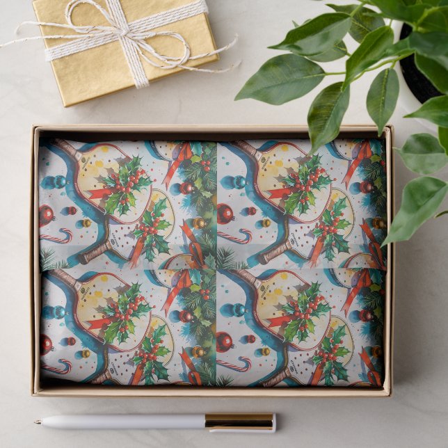 Pickleball Christmas themed  Tissue Paper (Gift)