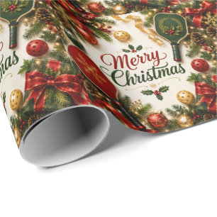 Pickleball  Christmas themed Wrapping Paper