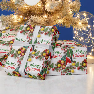 Pickleball  Christmas themed Wrapping Paper