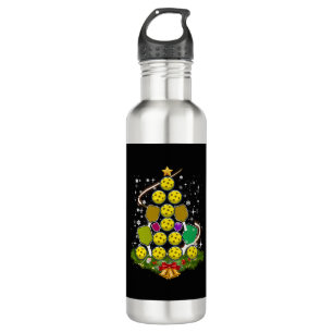 Pickleball Christmas Tree Santa Pickleball X mas 710 Ml Water Bottle