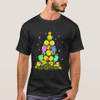 Pickleball Christmas Tree Santa Pickleball X-Mas L T-Shirt