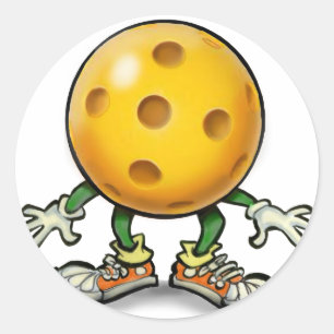 Pickleball Classic Round Sticker