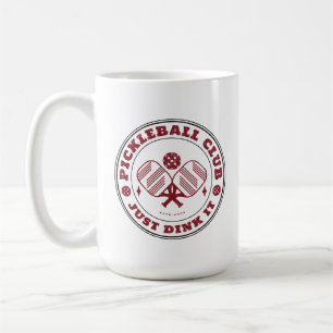 Pickleball Club Just Dink It Vintage  Coffee Mug