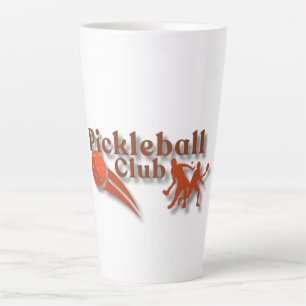 Pickleball Club Logo - Custom Gear & Gifts Latte Mug