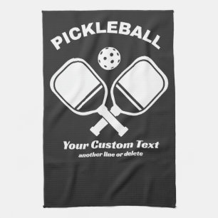 Pickleball Club Pickleball Paddle & Ball Custom Kitchen Towel