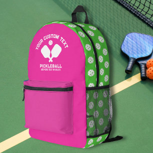Pickleball Club Team Name Any Colours Personalized Printed Backpack