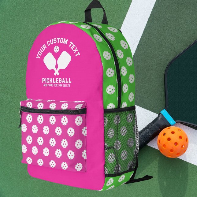 Pickleball Club Team Name Any Colours Personalized Printed Backpack (Creator Uploaded)