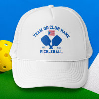 Pickleball Club Team Name Puerto Rico Flag Custom
