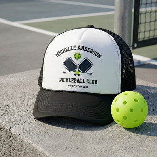 Pickleball Club Team-Paddles & Ball Personalized Trucker Hat