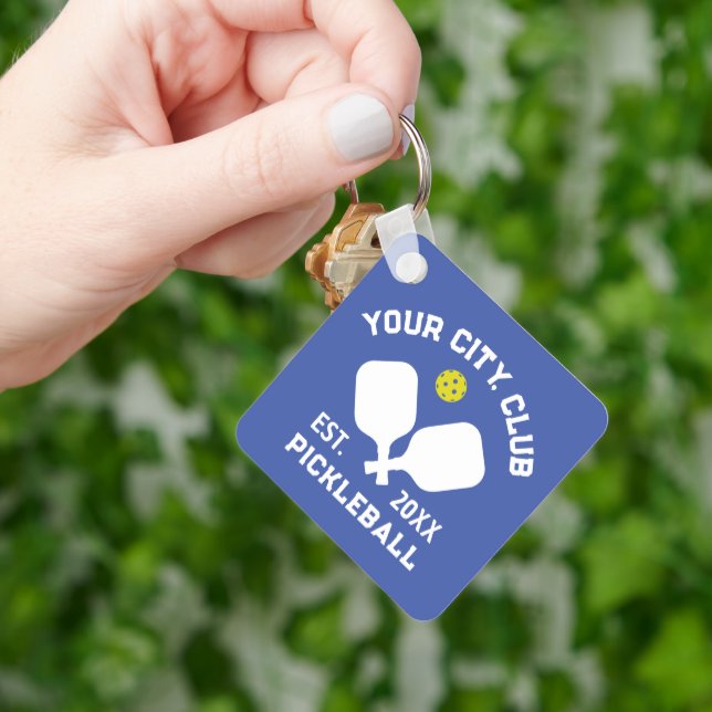 Pickleball Club Team Player Custom Pickler Gift Keychain (Hand)