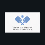 Pickleball Coach Instructor Pro Simple Modern Business Card<br><div class="desc">A modern business card for anyone in the pickleball industry - pickleball coach, pro, instructor, club employee, etc. Easily change the colour of the pickleball paddles and ball to match your style... click on edit/personalize. Easily add your name, services, contact info, social media handles and more. Also makes a great...</div>