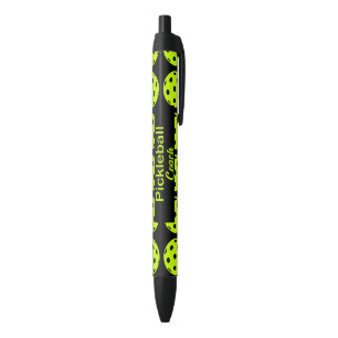Pickleball Coach Yellow   Black Ink Pen