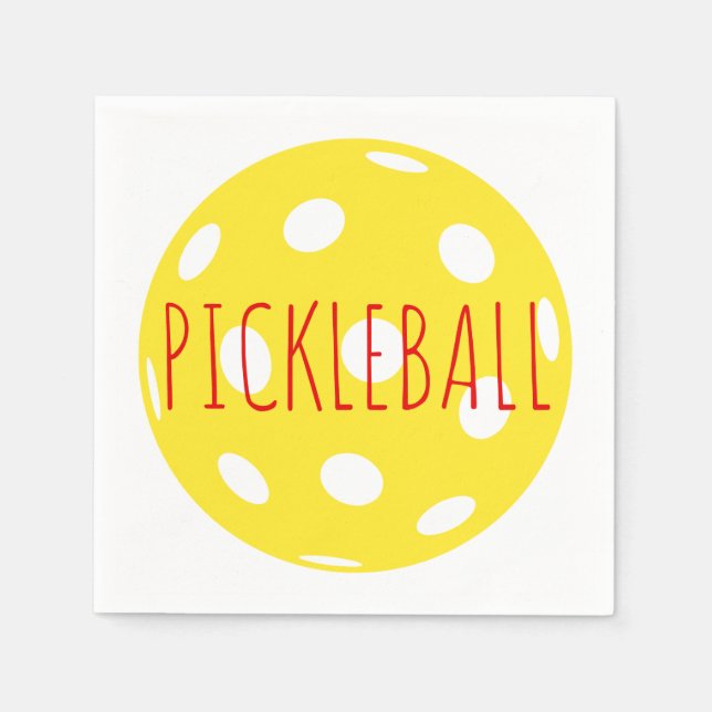 Pickleball Cocktail Napkins (Front)