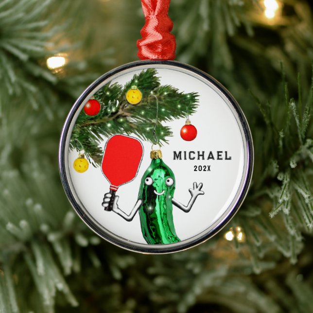Pickleball Collectable Metal Ornament (Tree)
