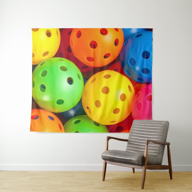 Pickleball Colorful Tapestry (In Situ (Horizontal))
