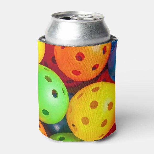 Pickleball Colourful Can Cooler (Can Front)