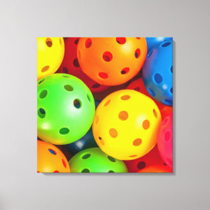 Pickleball Colourful Canvas Print
