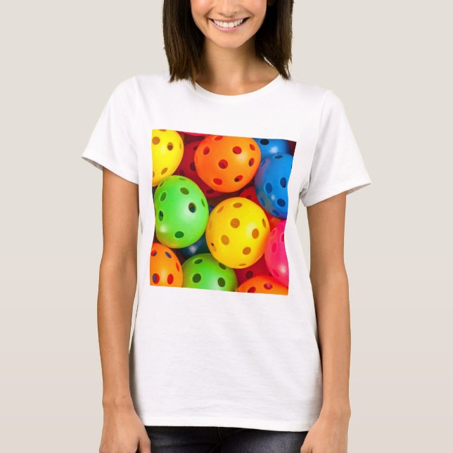 Pickleball Colourful T-Shirt (Front)