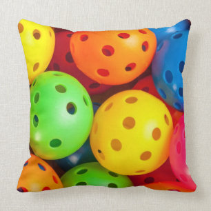 Pickleball Colourful Throw Pillow