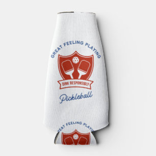 Pickleball cool design to wear bottle cooler
