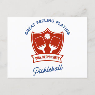 Pickleball cool design to wear holiday postcard