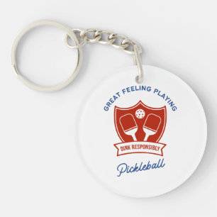 Pickleball cool design to wear keychain